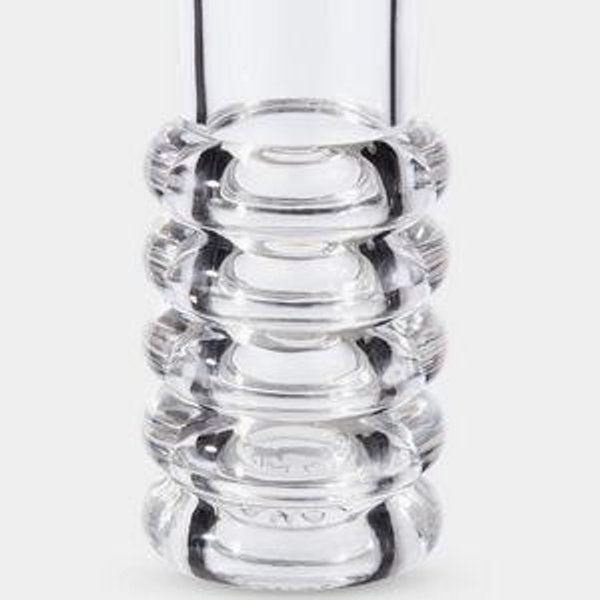 Press Stem Vase in Clear Pressed Glass | Tom Dixon