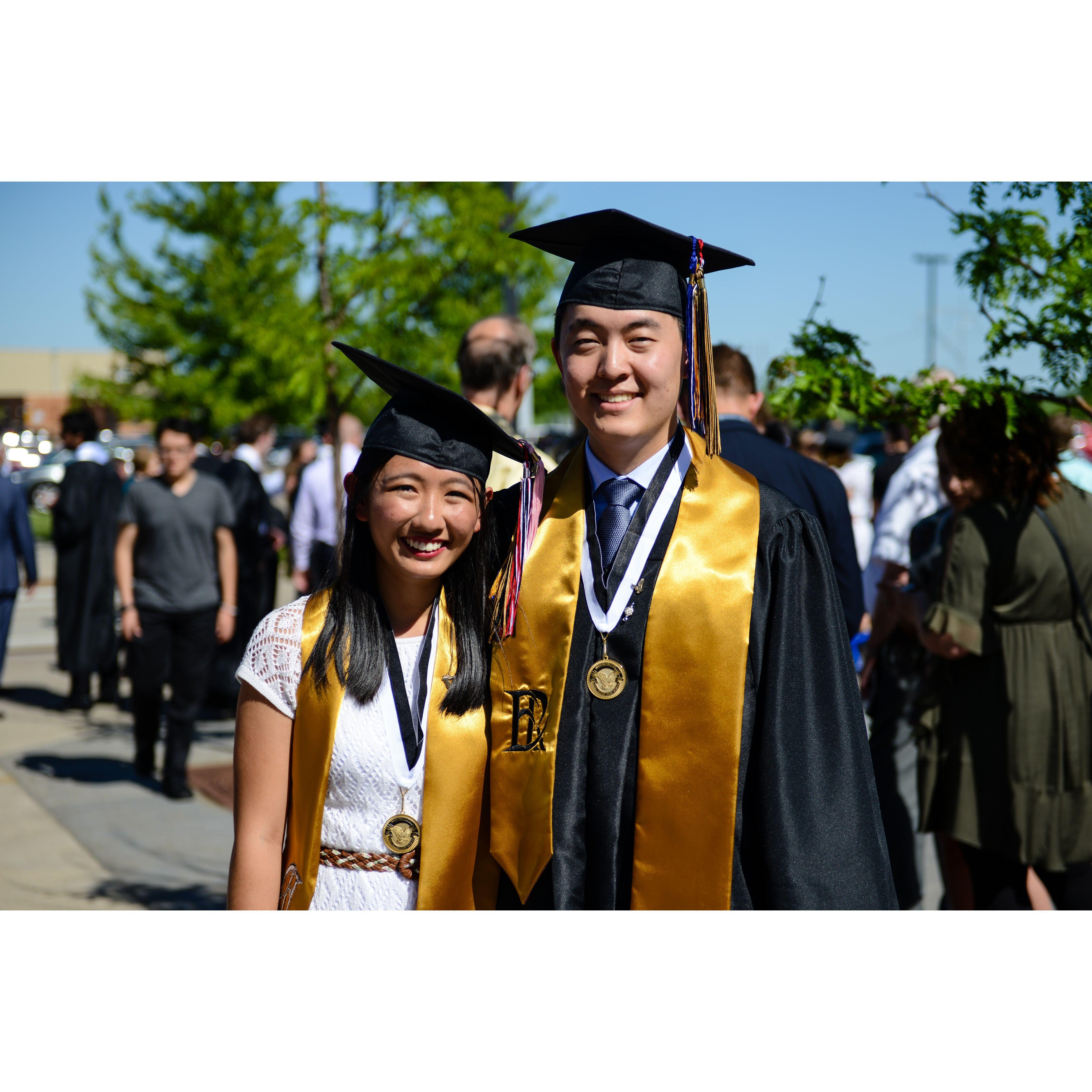 Graduating high school together