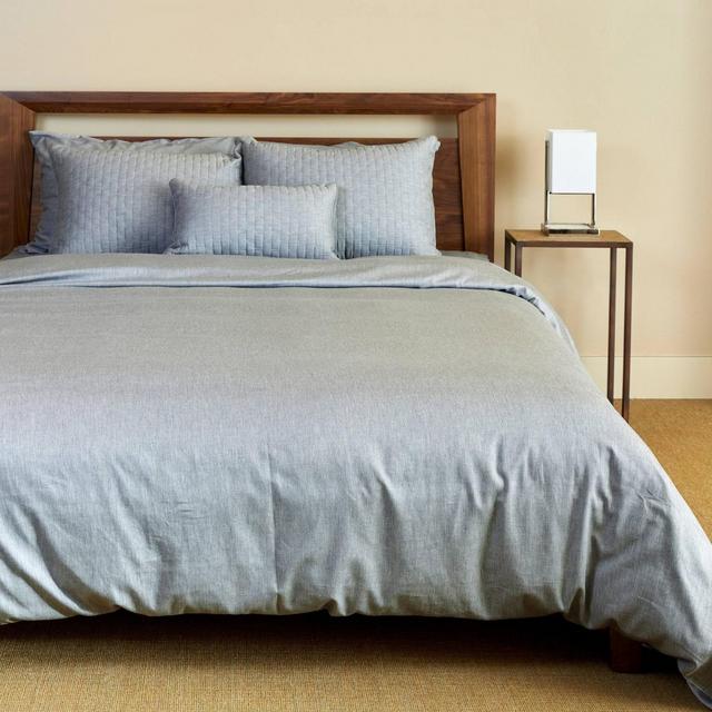 BedVoyage Queen Viscose from Bamboo Cotton Reversible Duvet Cover Silver: Hypoallergenic, OEKO-TEX Certified, Twill Weave