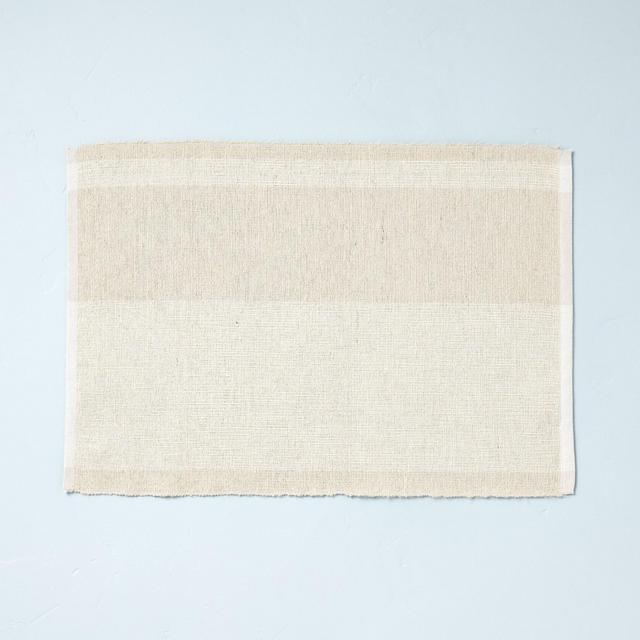 Solid Stripe Placemat Twilight Taupe - Hearth & Hand™ with Magnolia