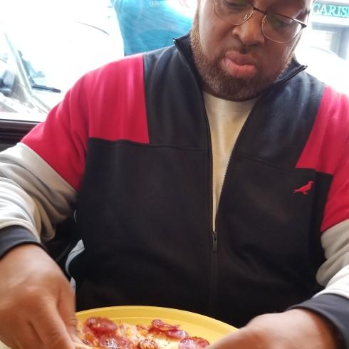 On tha Streets in Italy eating the best pizza in the world