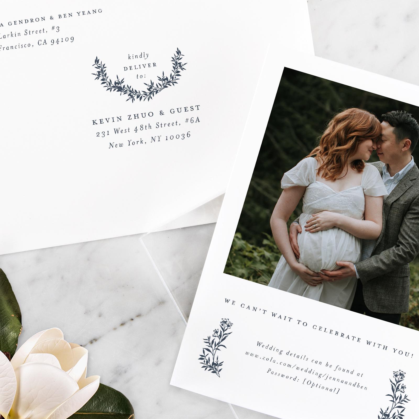 Zola Wedding Invitations - Vienna Portrait