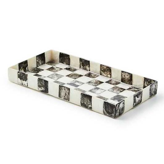 Courtly Check Capiz Vanity Tray