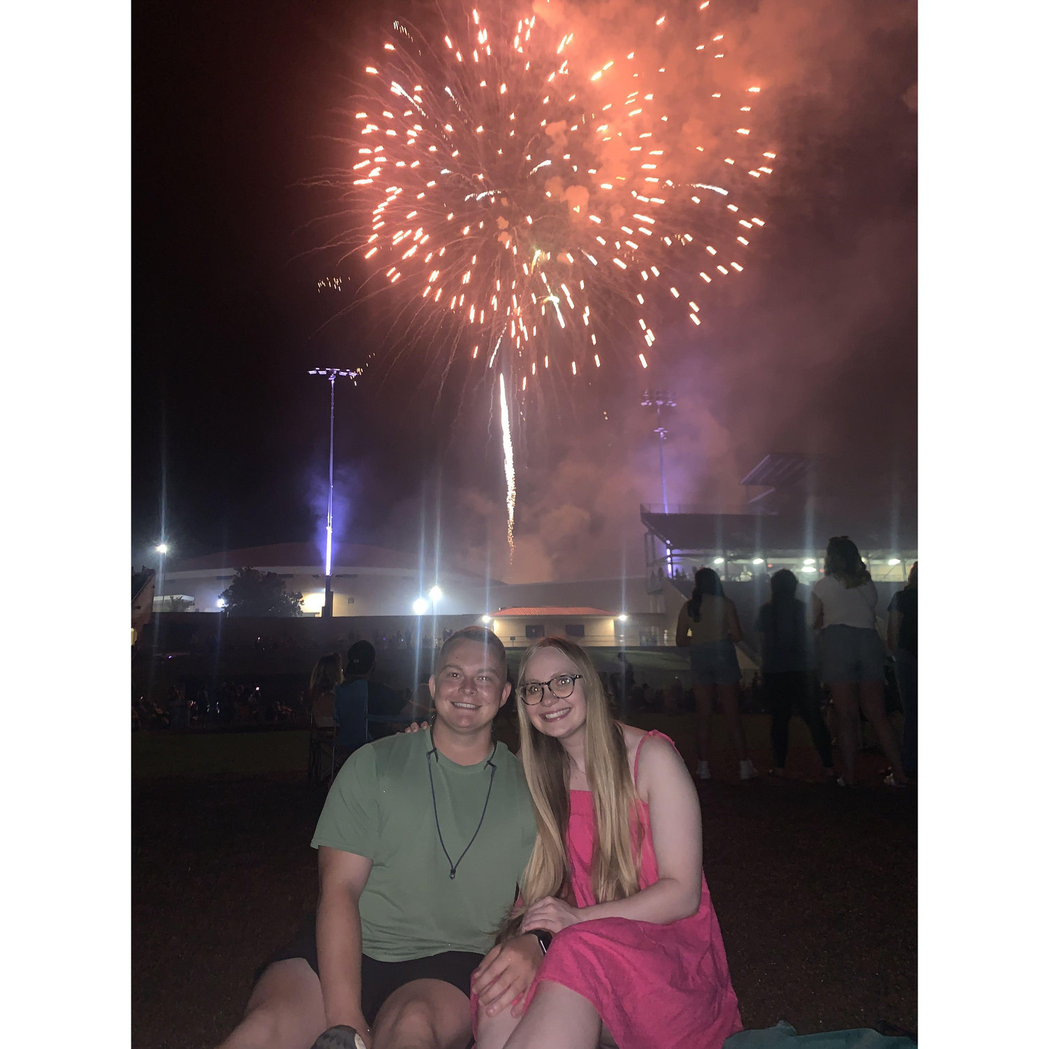 Underneath the fireworks of FunFest a few years ago