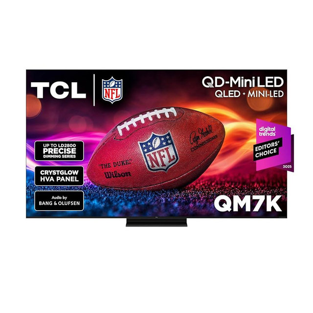 TCL 65 Inch Class QM7K Series | Mini LED QLED 4K HDR | 65QM7K, 2025 Model | 120HZ-144HZ Anti Reflective Screen Smart Google TV Dolby Atmos Onkyo Audio | Voice Remote Alexa Gaming Streaming Television