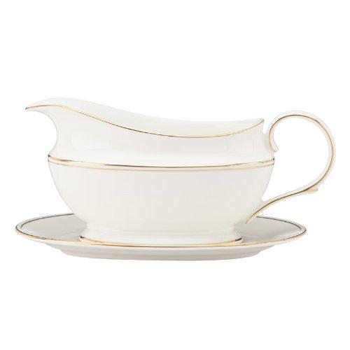 Lenox Federal Gold Sauce Boat and Stand
