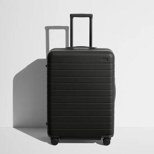 Away Medium Checked Suitcase (Black)