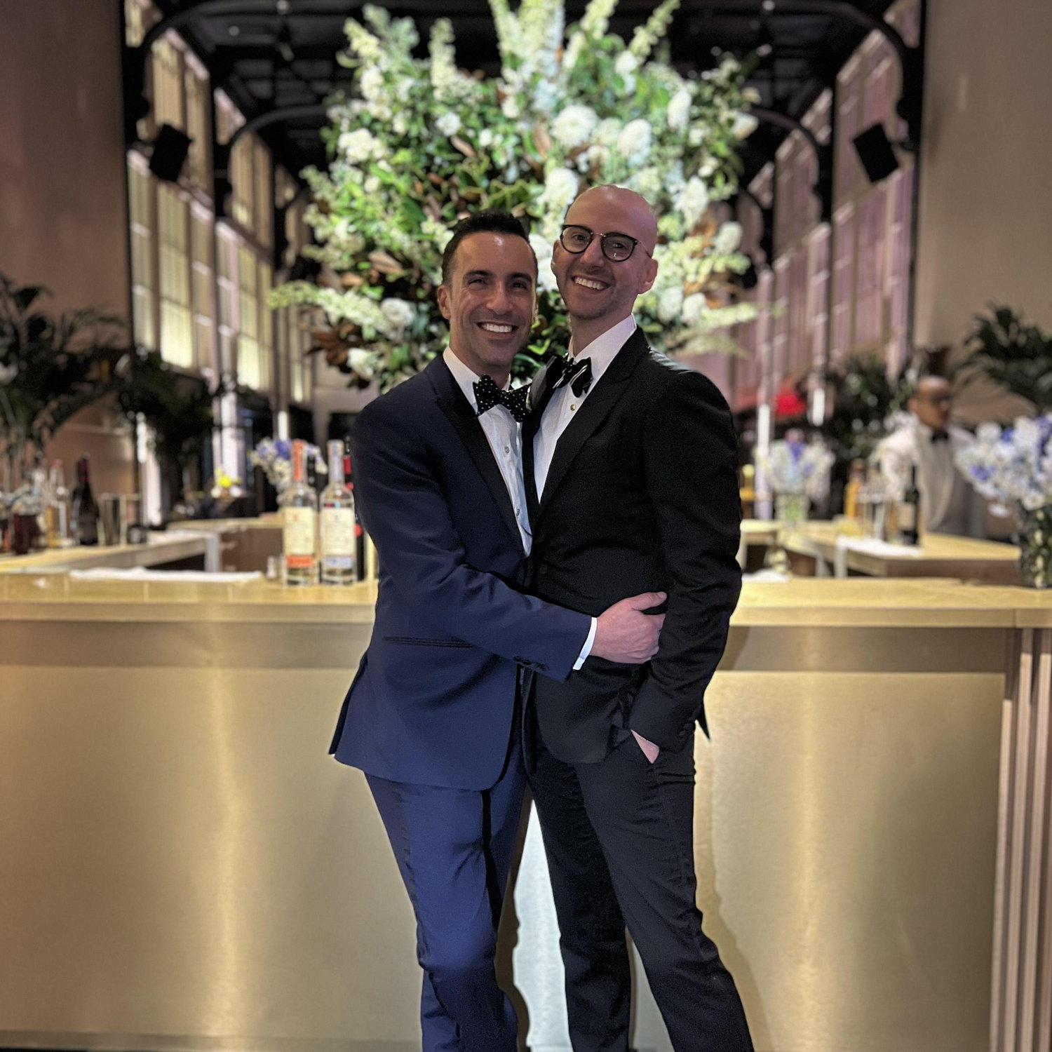 A brief photo pause between songs. We rarely leave the dance floor and can't wait to dance with all of you!!