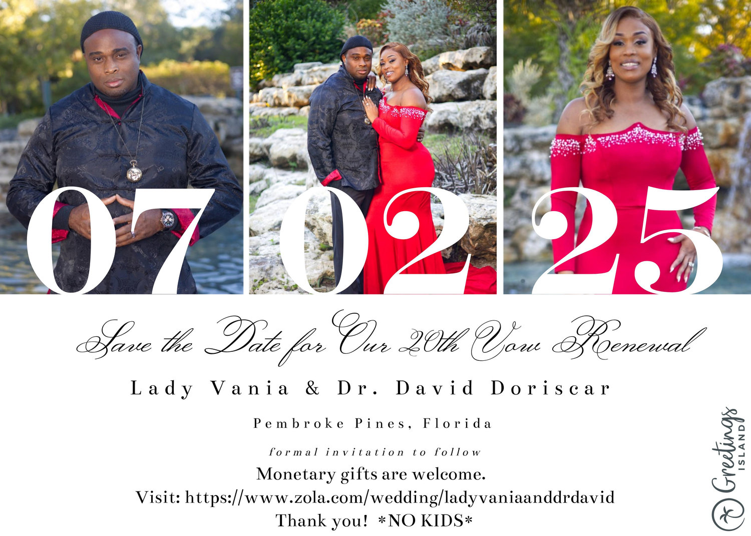 The Wedding Website of Dr. David Doriscar and Lady Vania Doriscar