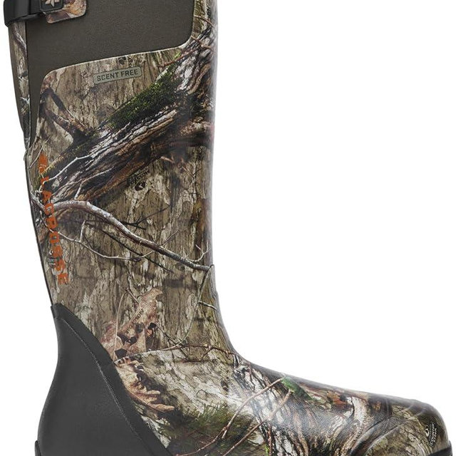 LaCrosse Alphaburly Pro 18" Insulated Hunting Boots for Men Featuring Waterproof Rubber, 1600G Thinsulate, and EVA Footbed, First Lite Cipher