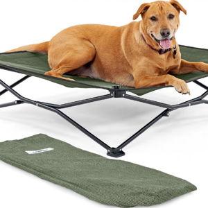 COOLAROO On The Go Cooling Elevated Dog Bed, Glacier Grey, Large - Chewy.com