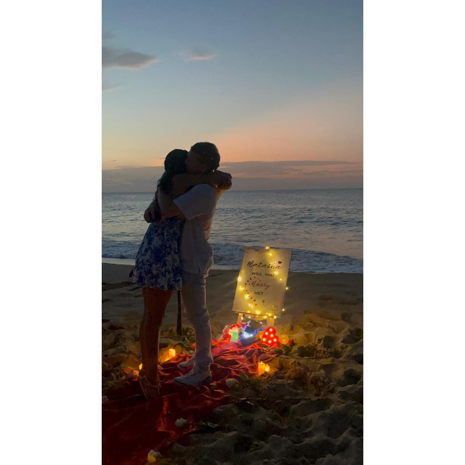 The moment we said yes!