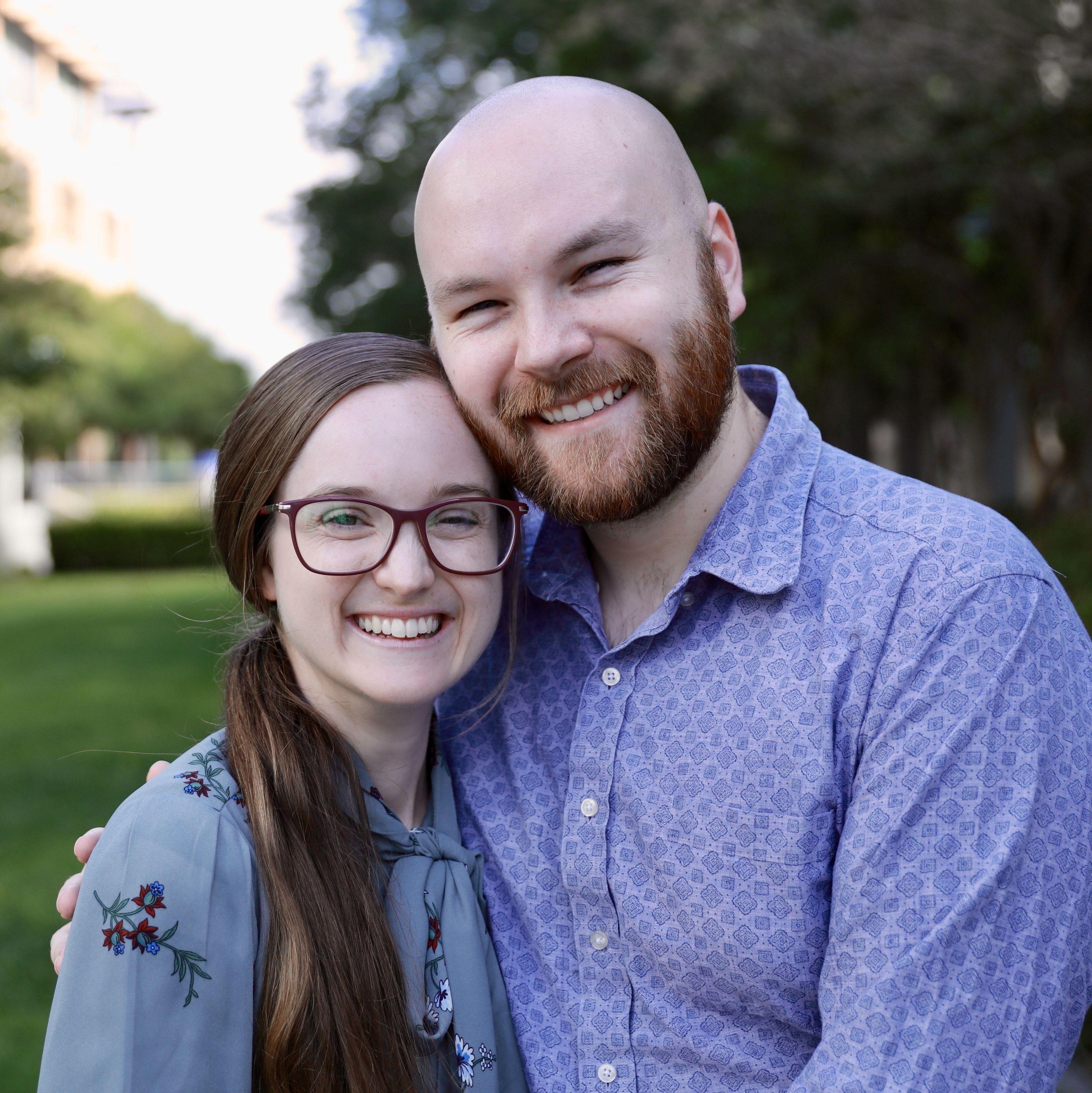 One newly minted genetic counselor (Ryan) and one baby genetic counselor (Danae)! Photo by our kind genetic counseling classmate Zihan!