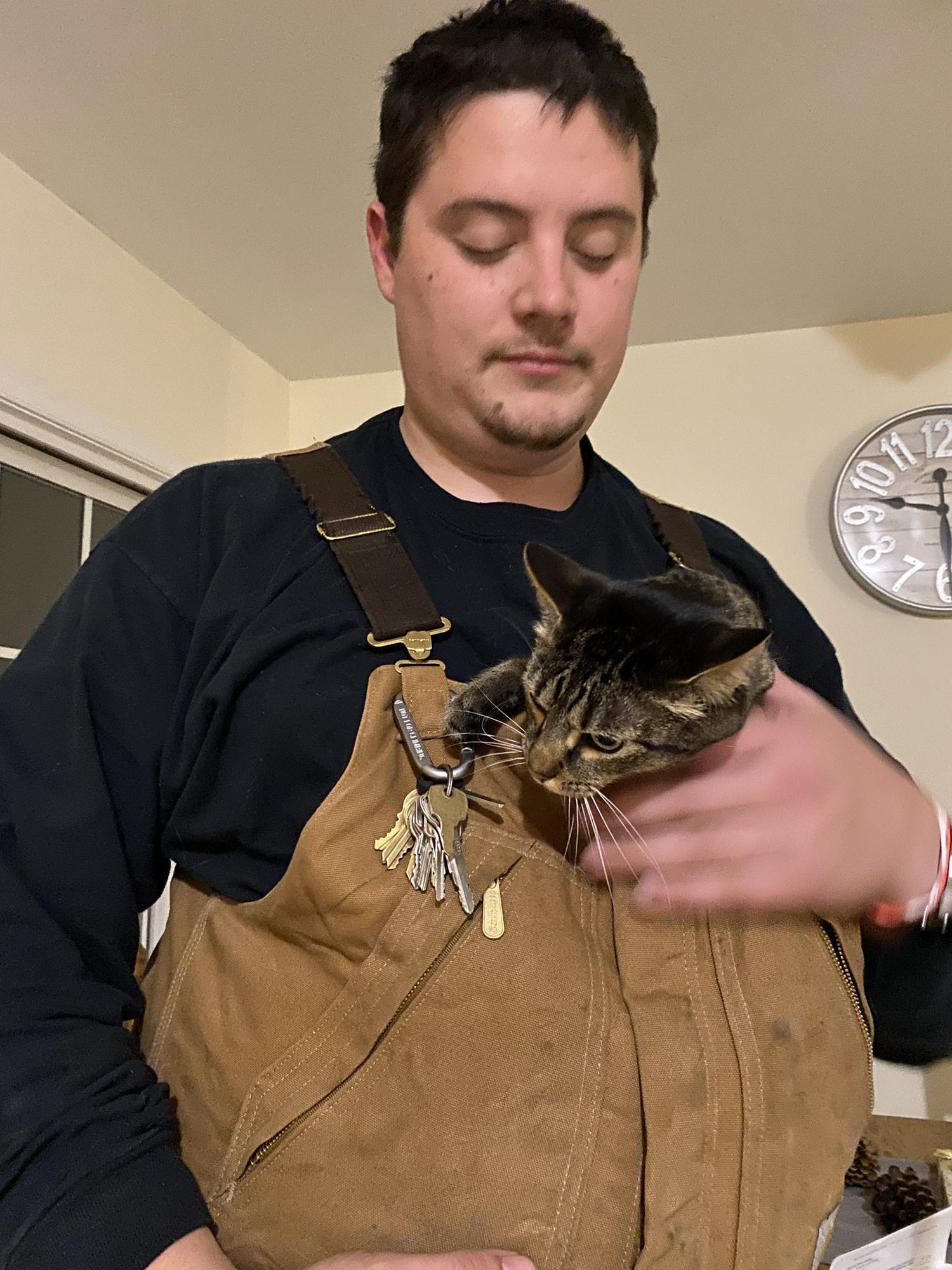 David loves Daisy (aka Ms. Kitty)