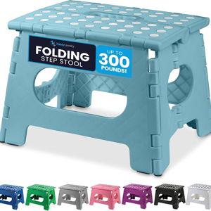 Folding Lightweight Step Stool, Teal