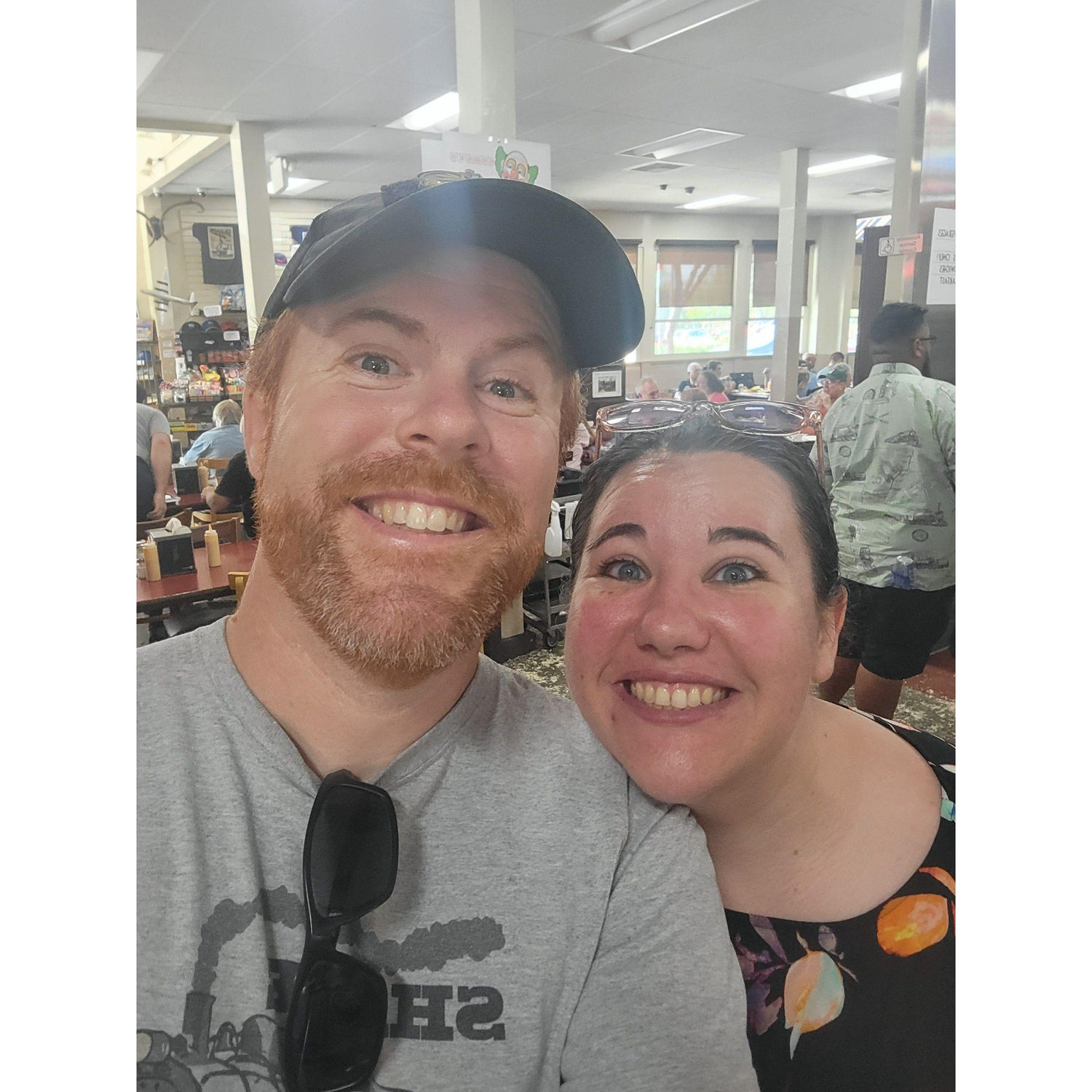 After a train show in LA, we went to Philippe's