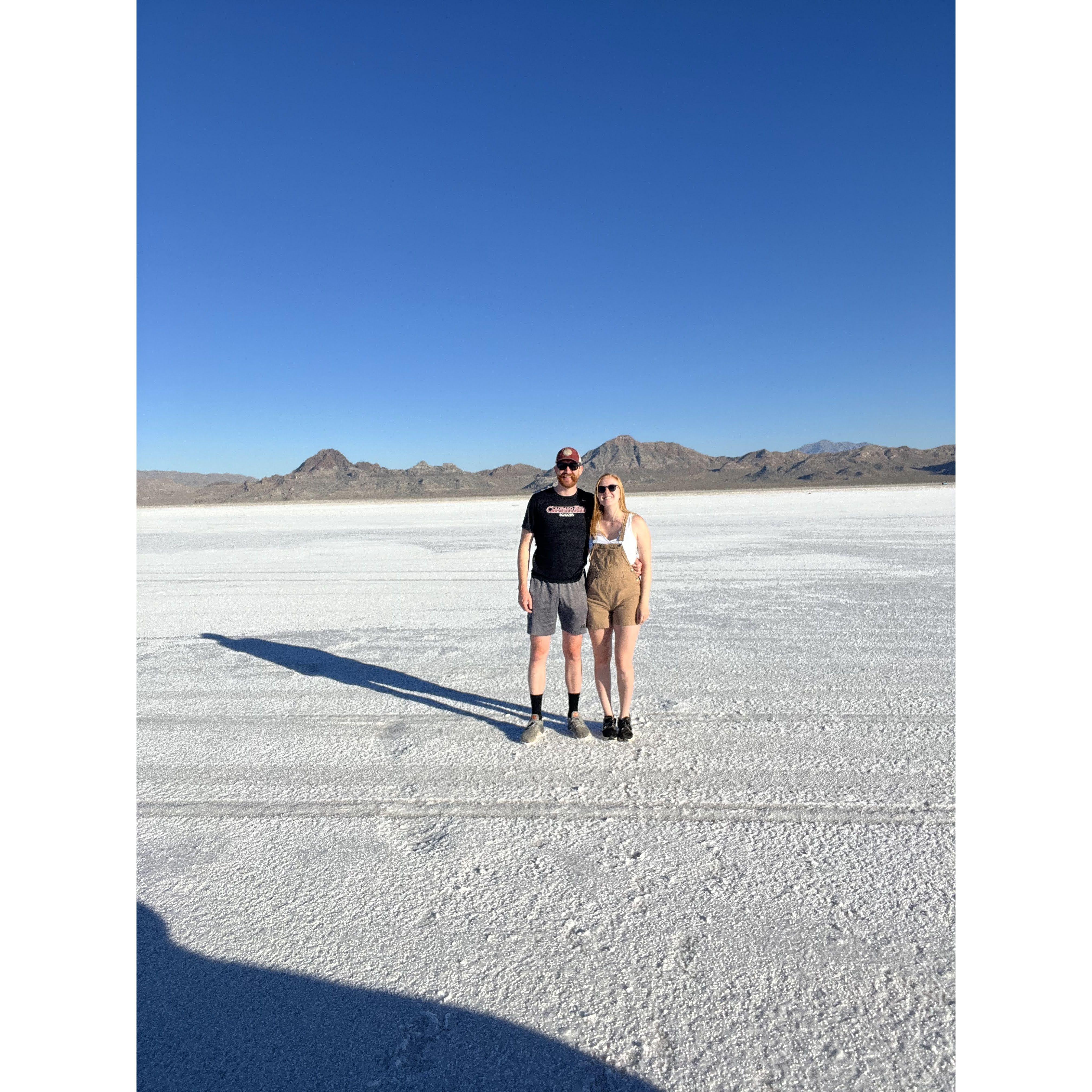 Visitng the Bonneville Salt Flats