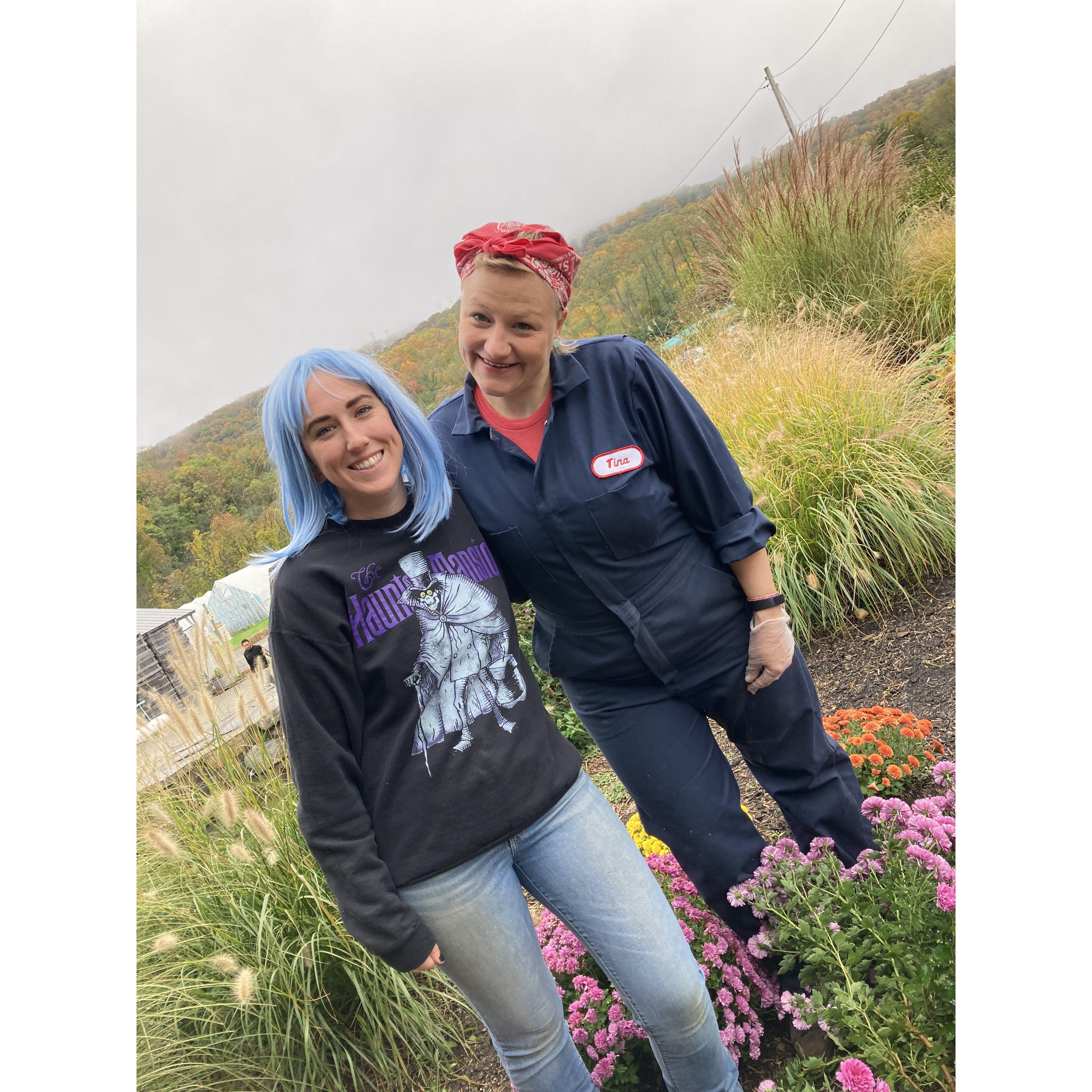 Tina & Meaghan at a CSA pickup