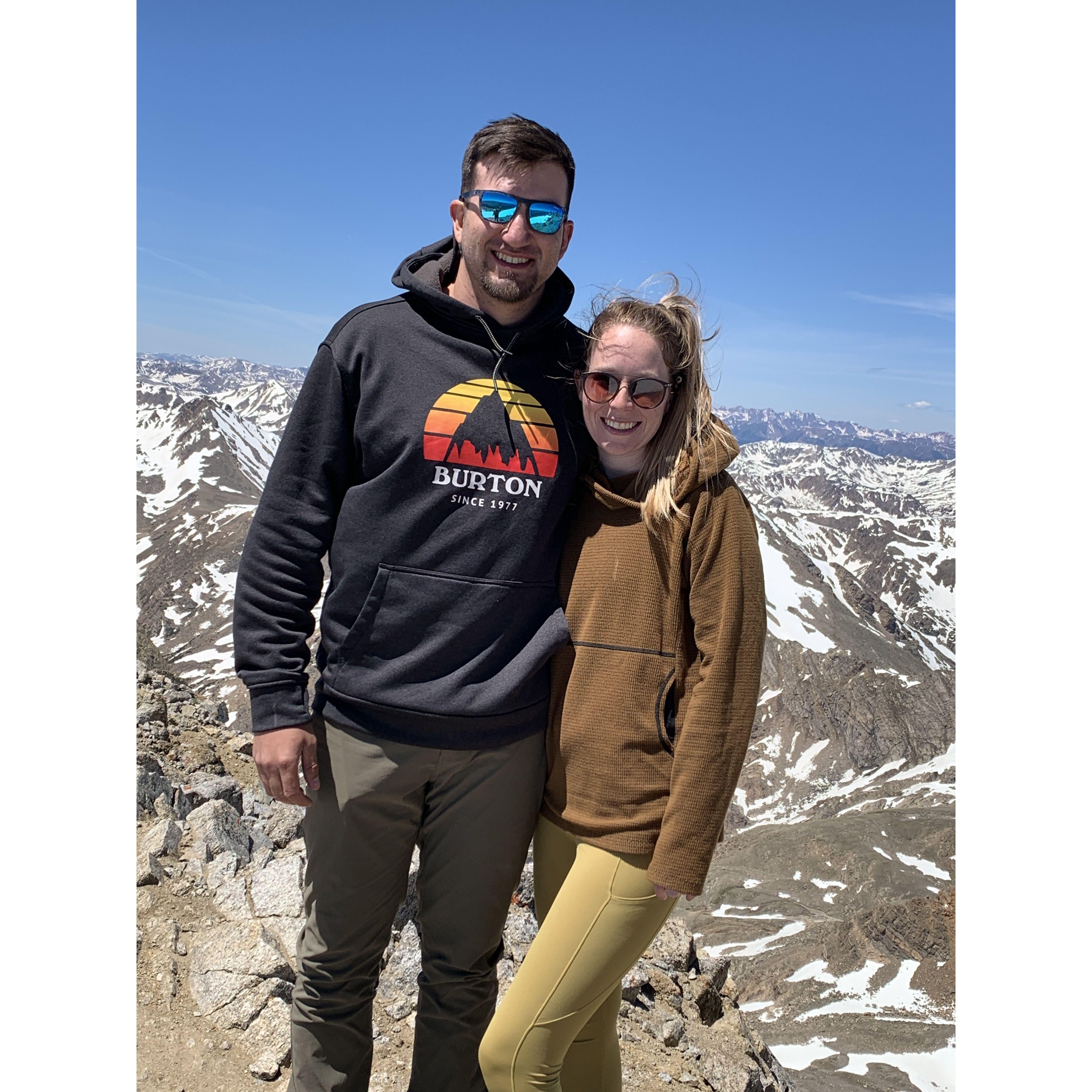 June 2020 - Garrett's first Colorado 14'er hike - Mt. Massive!