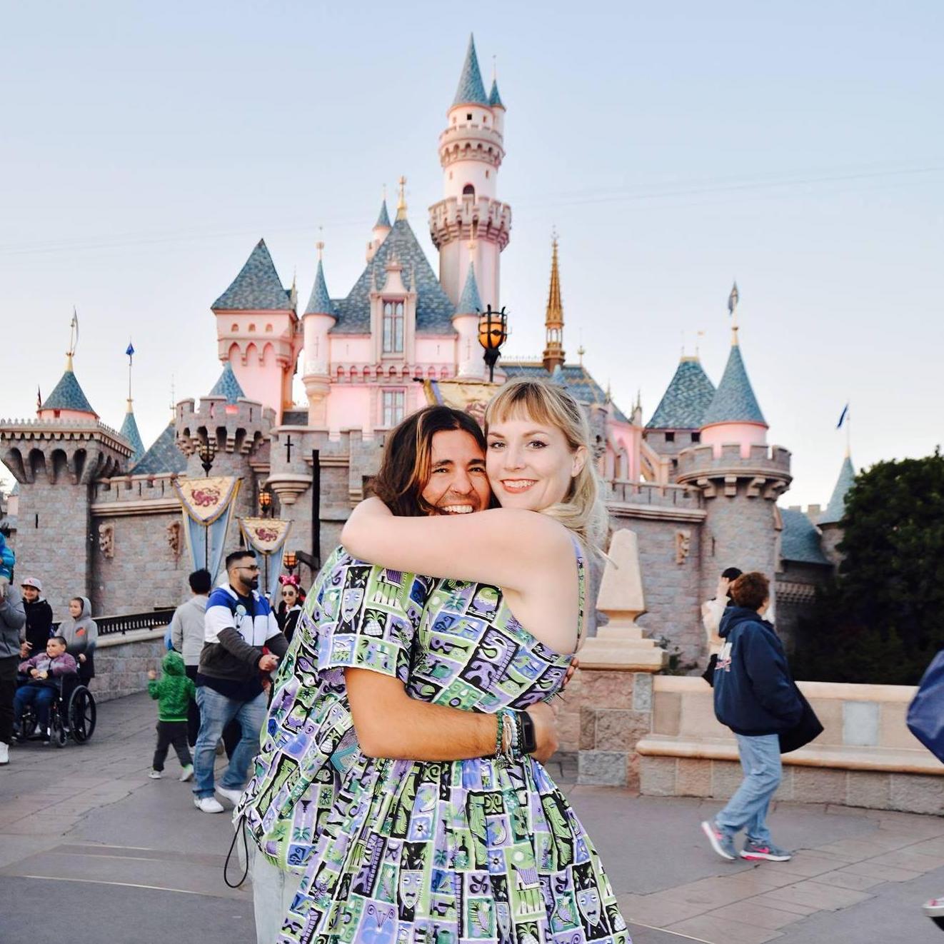 Celebrating at Disneyland, one of our favorite places.