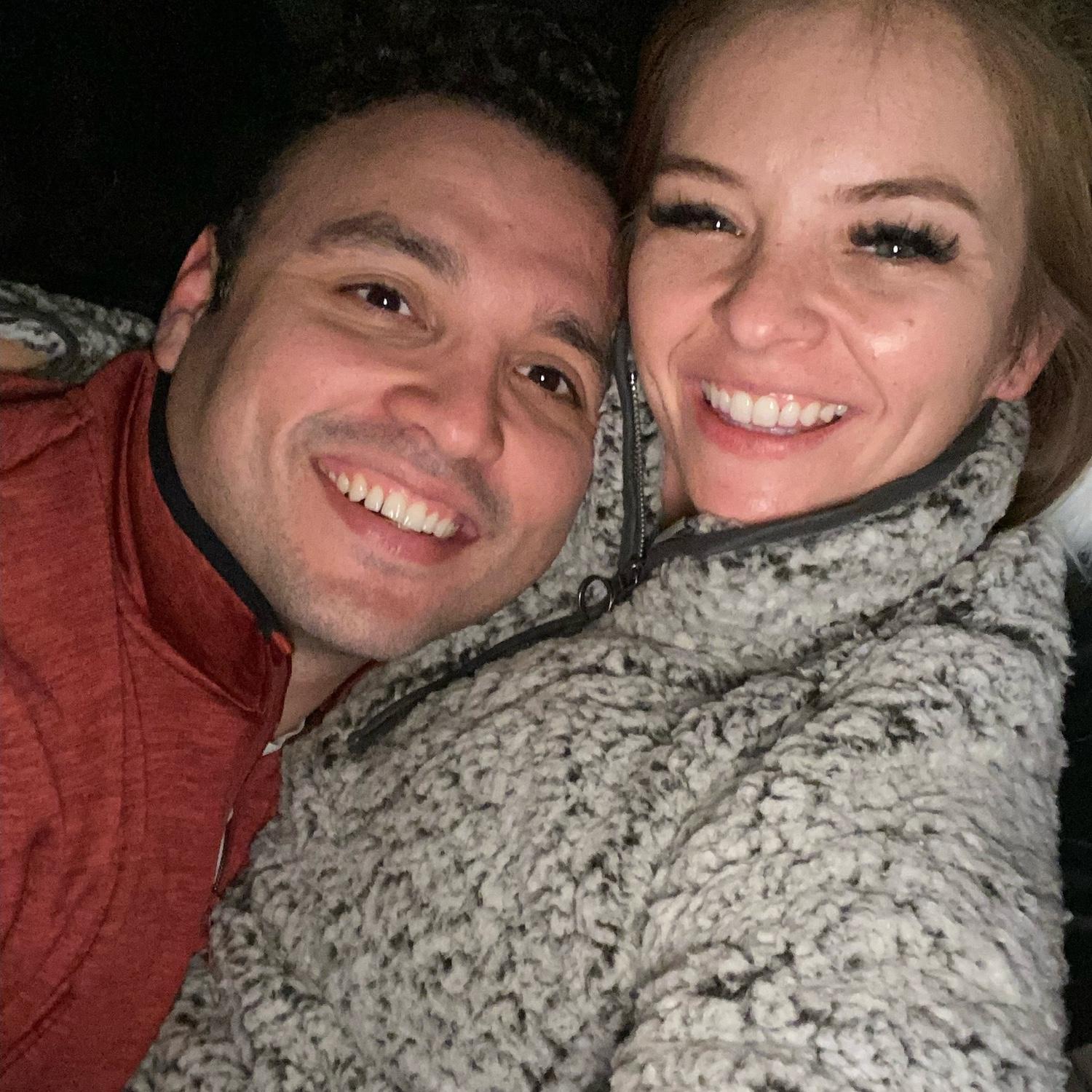 Our first photo together.
