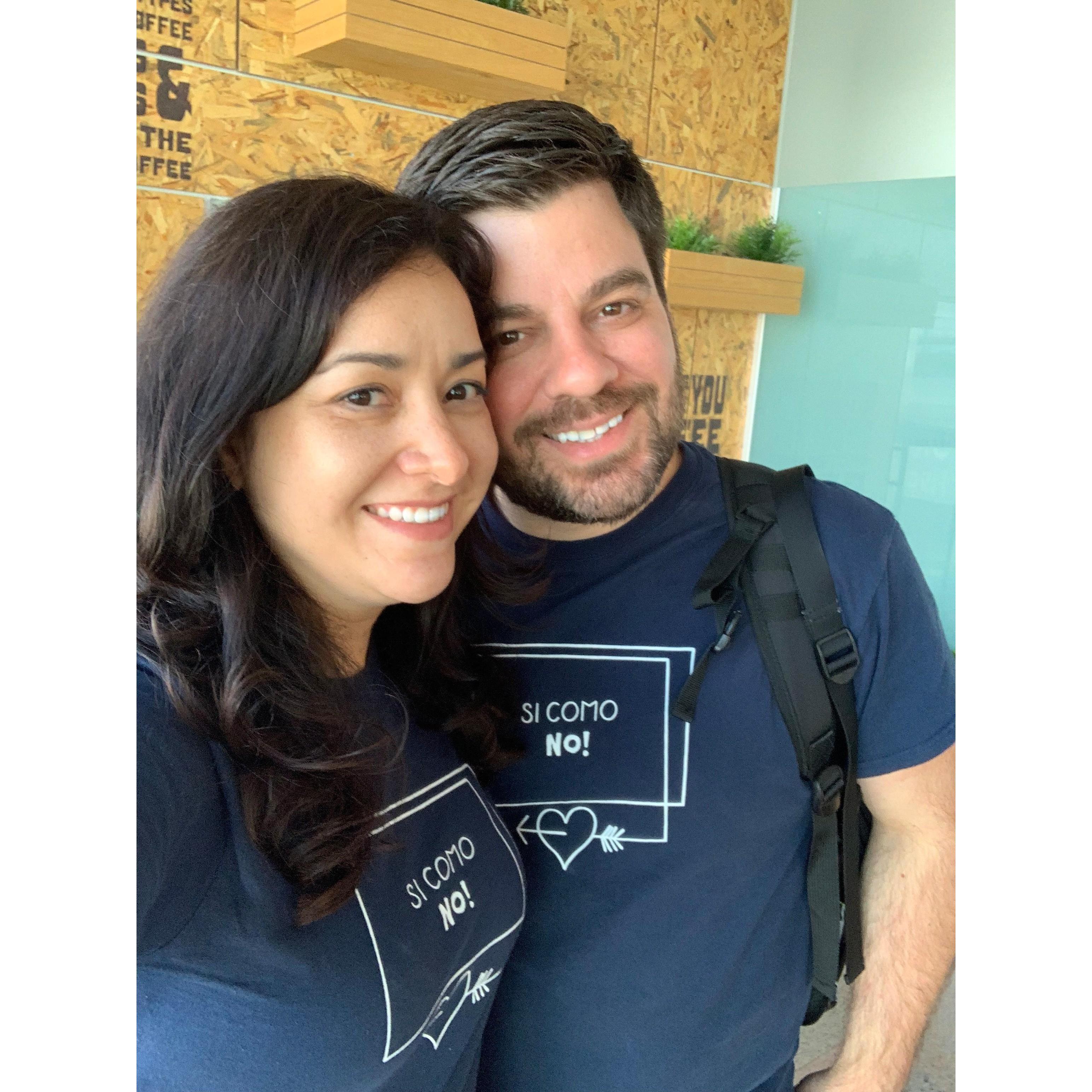 1st transcontinental trip together - Tel Aviv, Israel!