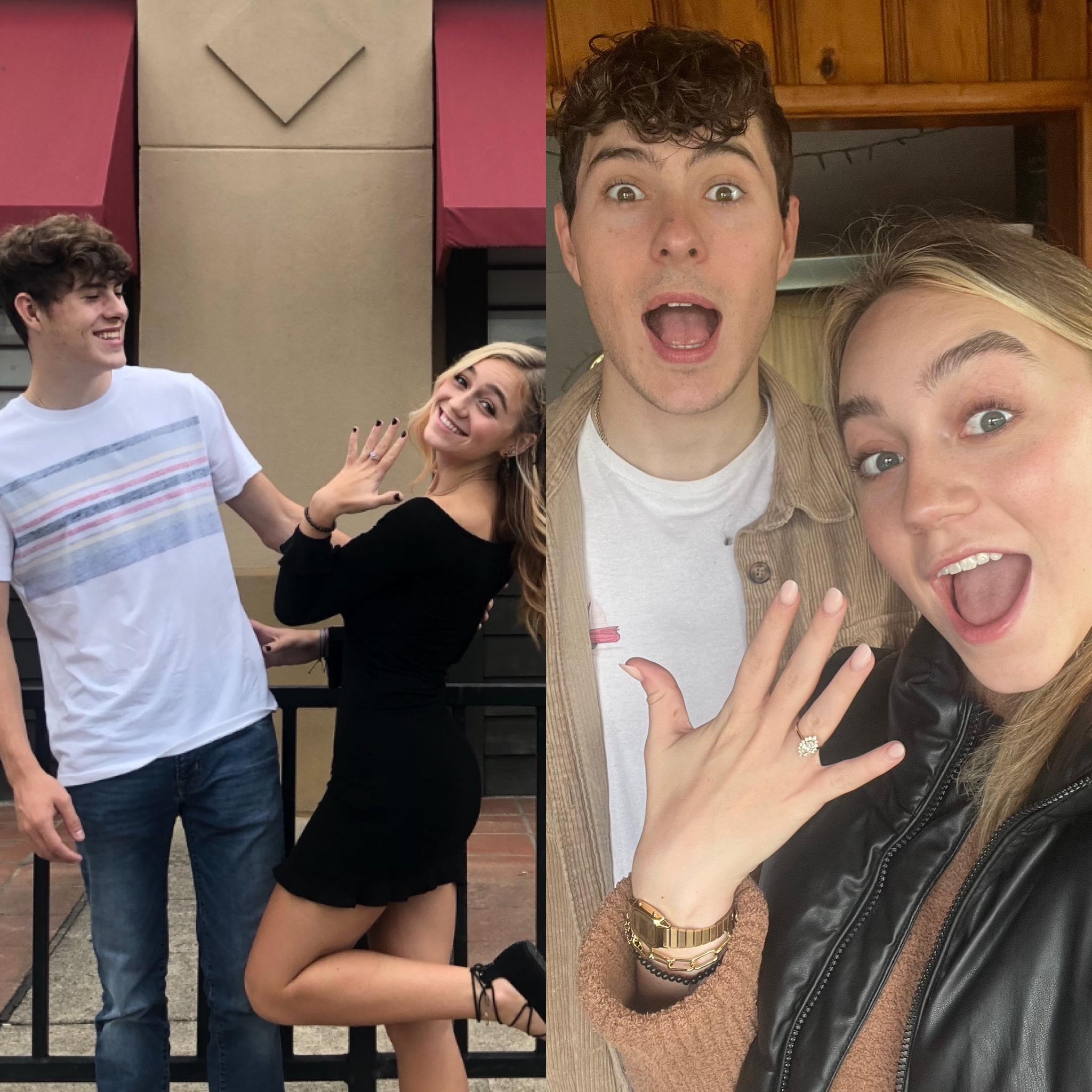 The photo on the left was my 18th birthday when Dylan gifted me a ring for my birthday. We have come a long way <3