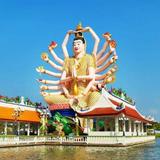 Wat Plai Laem - unique temple complex in Thailand