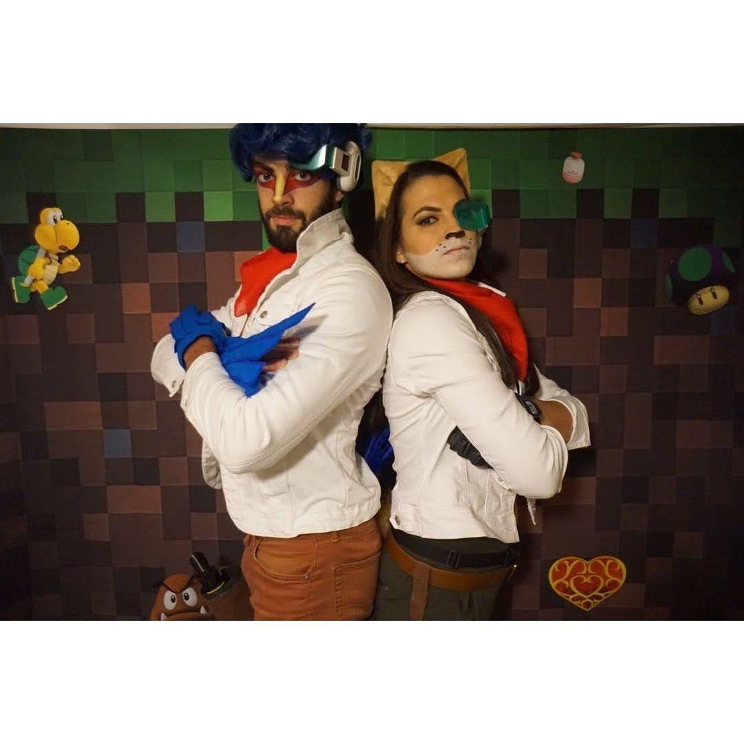 Super Smash Brother's Halloween Party called for Falco Lombardi (Michael) and Fox McCloud (Bridget) - 10.31.21