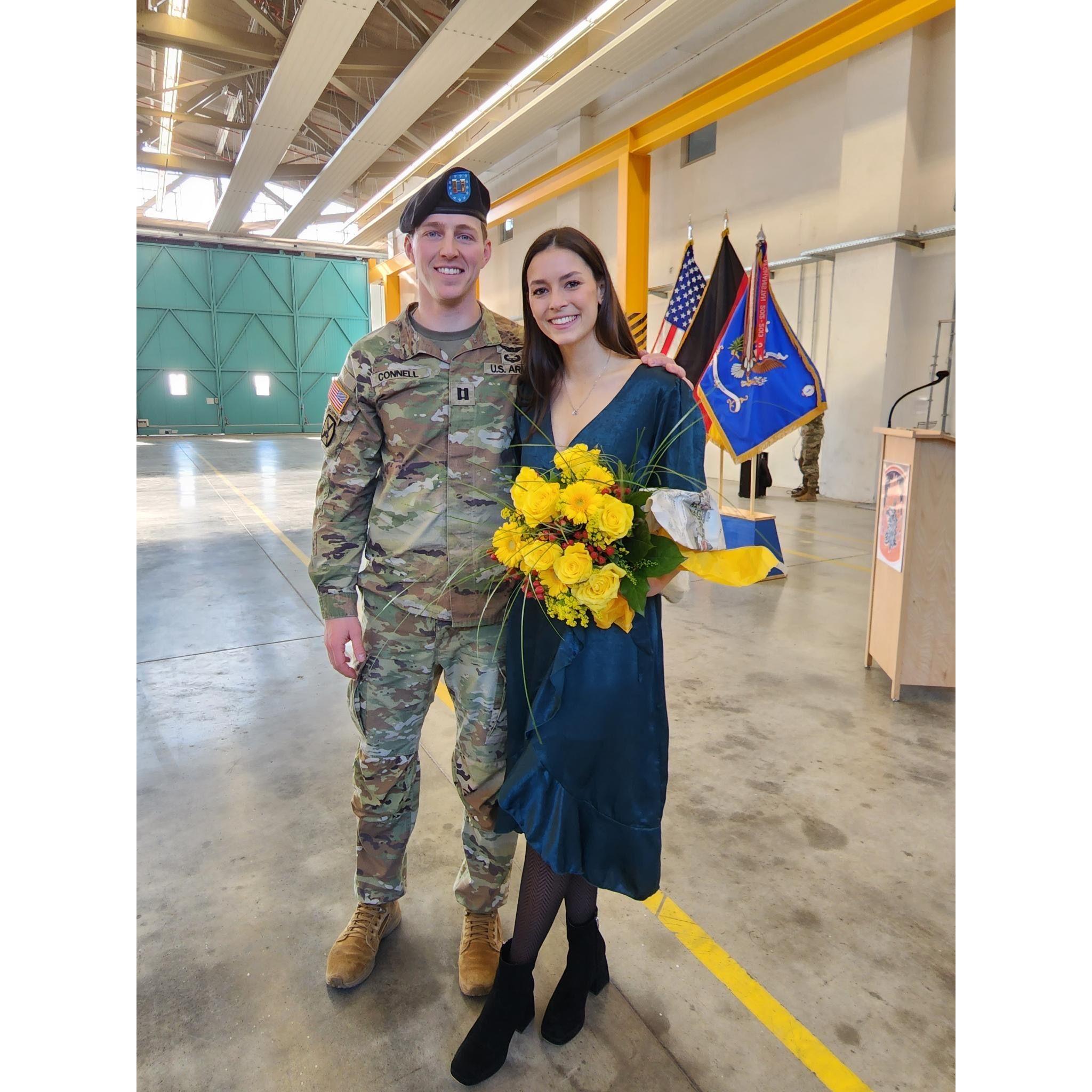Peter's change of command ceremony in Germany