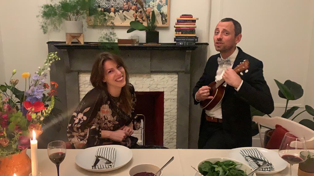 Clem’s Thanksgiving serenade. November 2020.