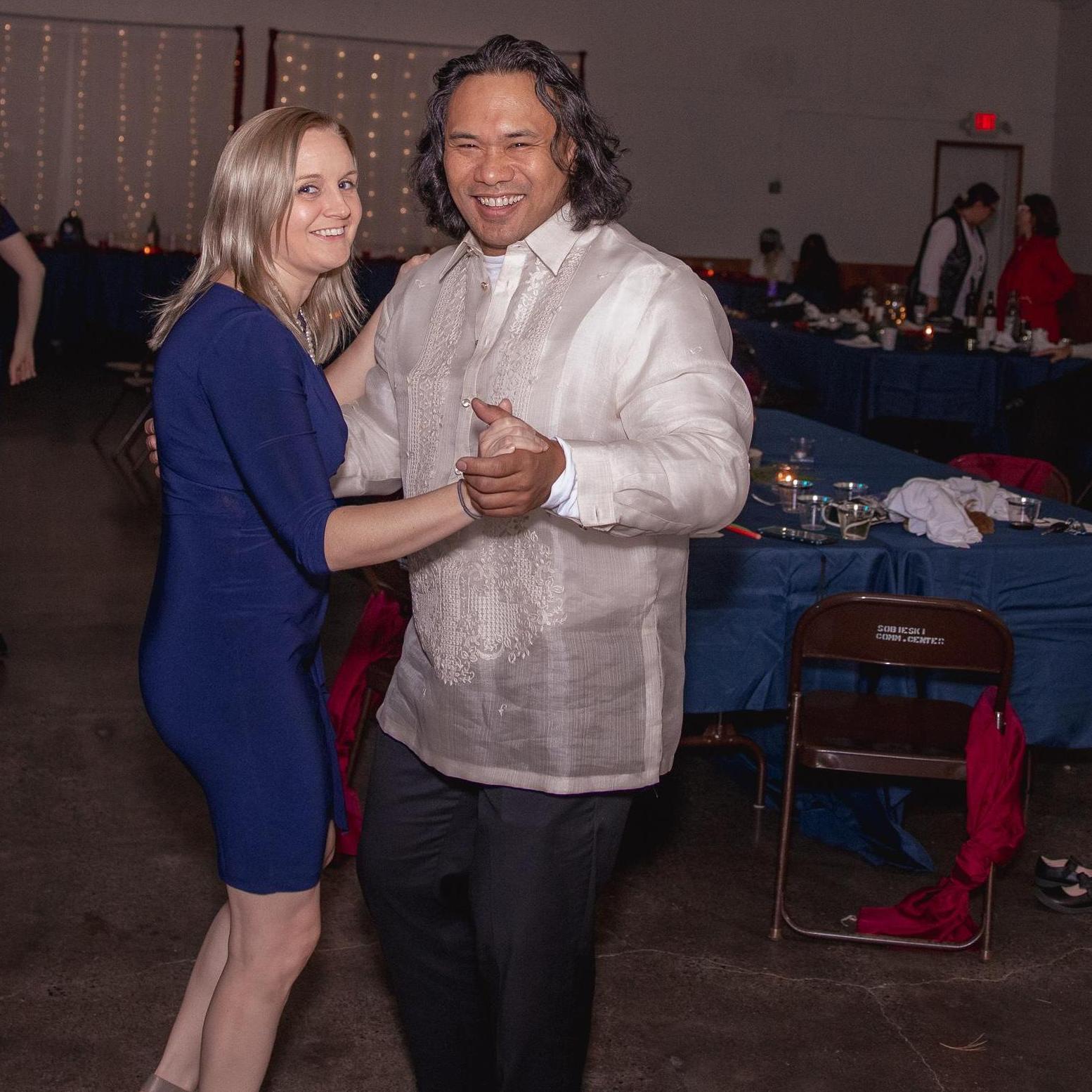 Dancing at Cecilia's wedding