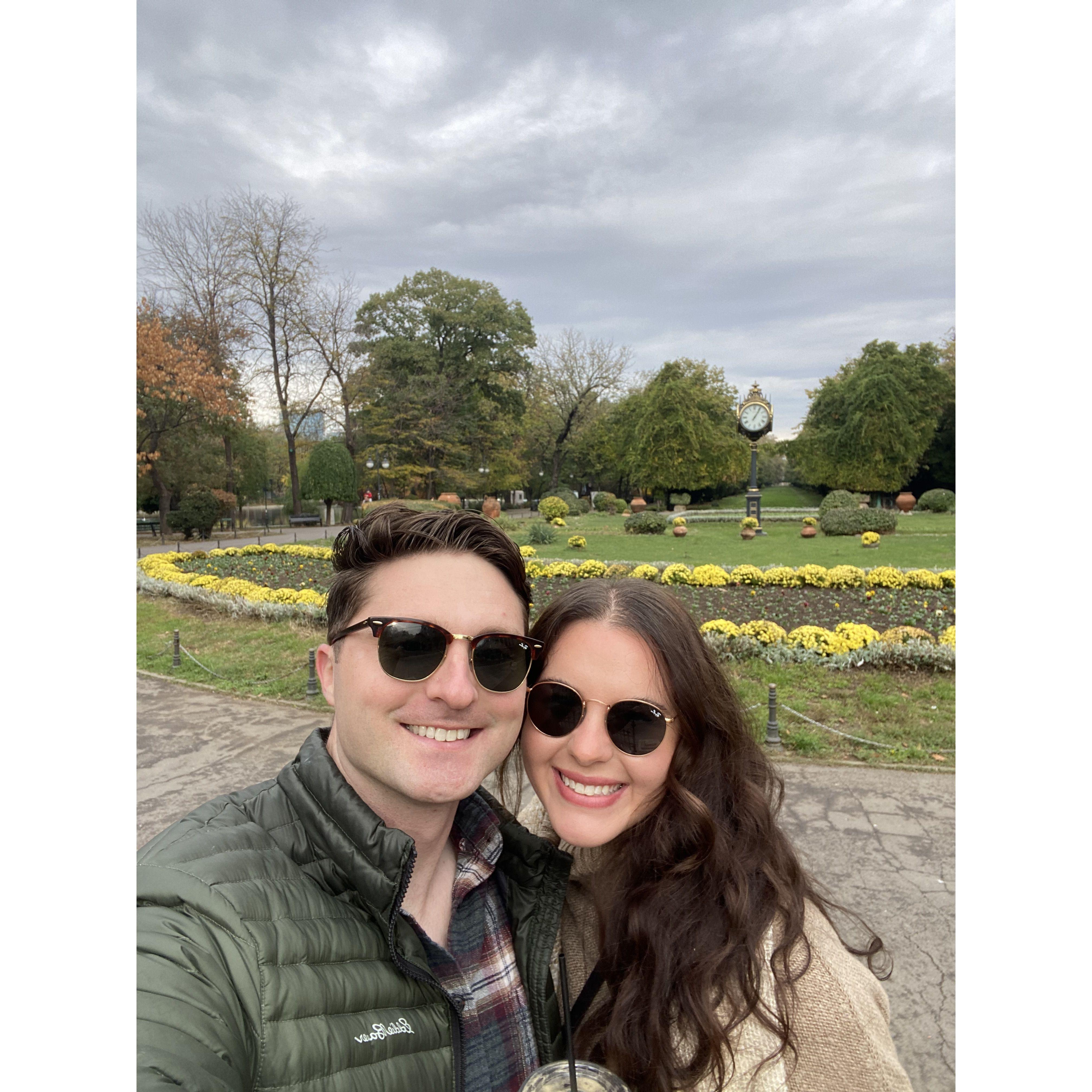 First trip to Bucharest during Jake's rotation to Romania! Park date!
