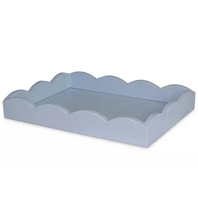 Small Lacquered Scalloped Tray