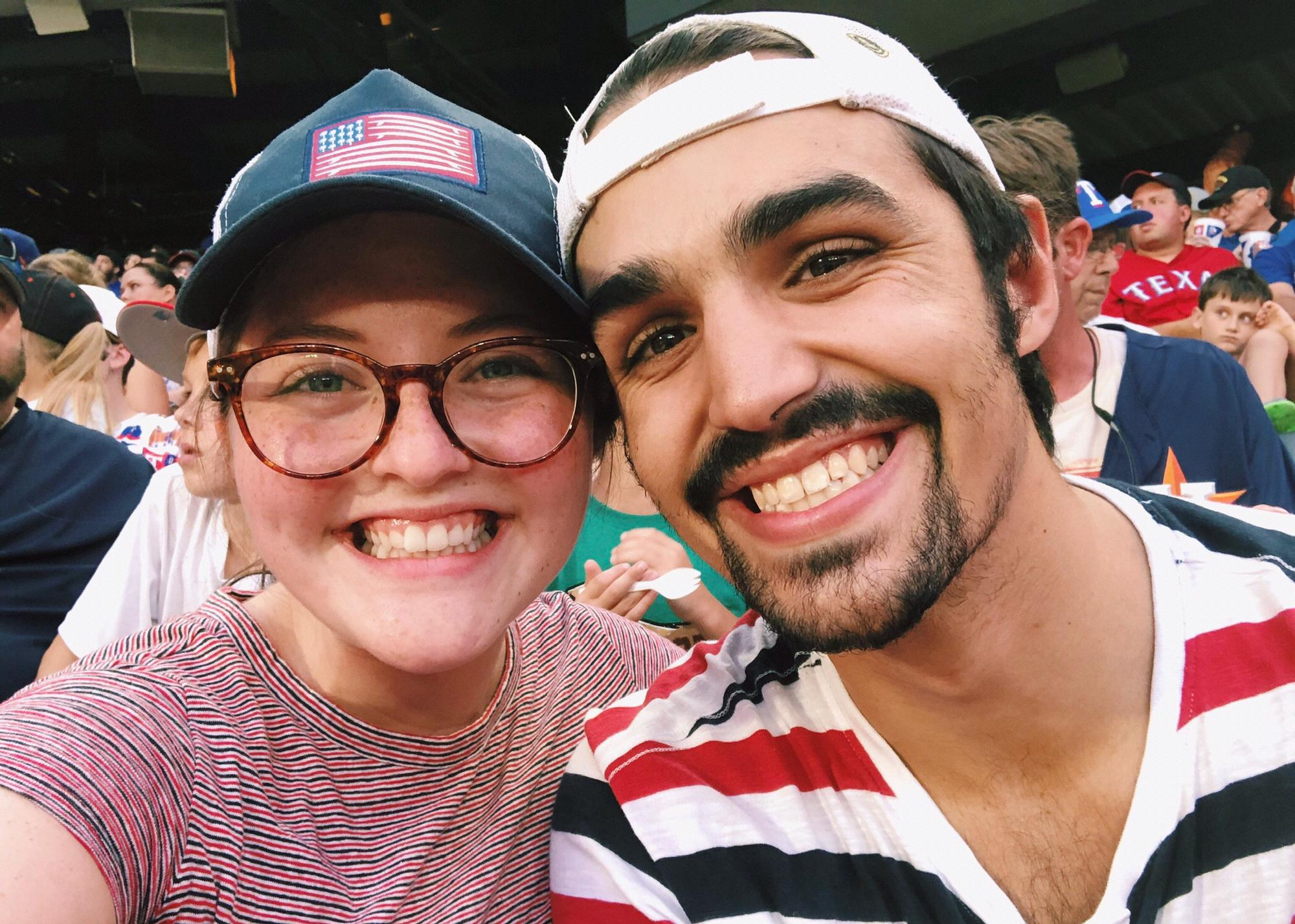 Our first baseball game together! (2019)