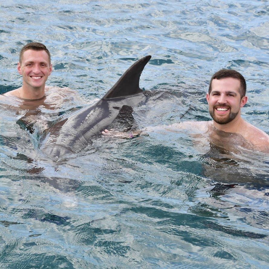 First Royal Caribbean cruise together (where we got to swim with dolphins in Curaçao) - October 2018