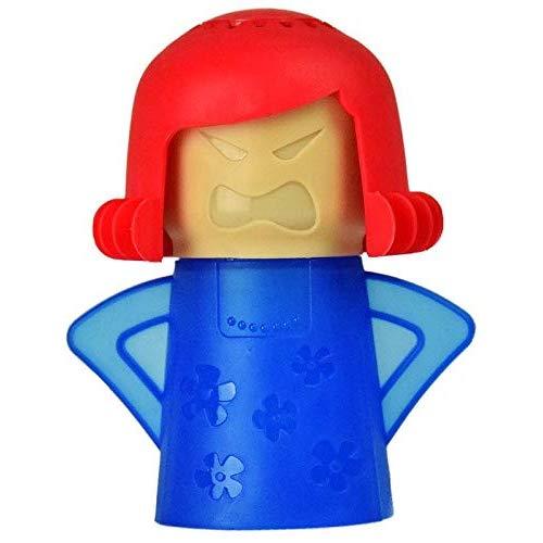 Steaming Angry Mama Microwave Oven Cleaner, The Fun and Easy Way to Steam Clean Your Microwave with Amazing Results! Blue/Red
