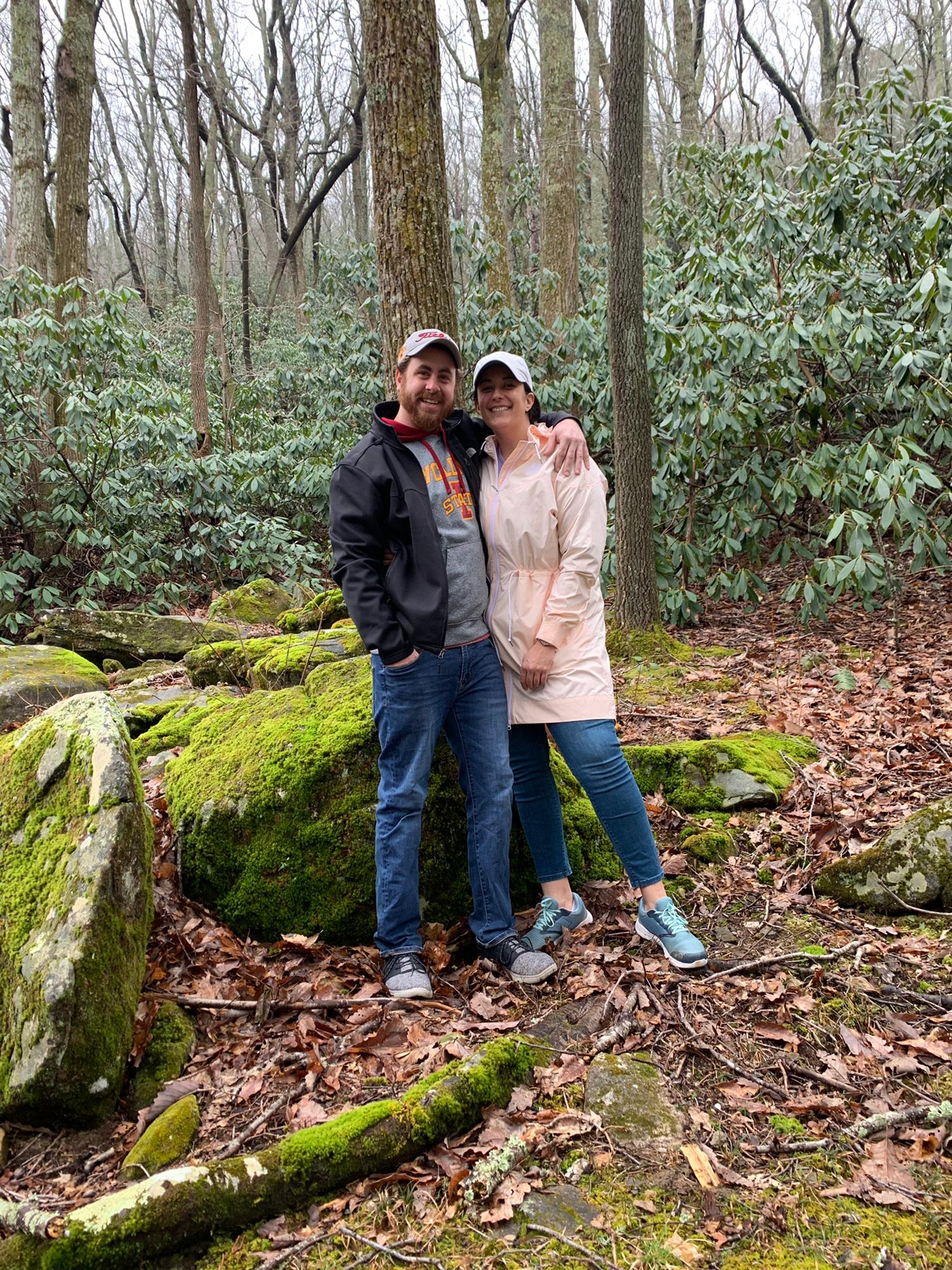 Our trip to Asheville to visit Miss Maya! Behind our cabin in the mountains :) Photo cred: Maya Carter