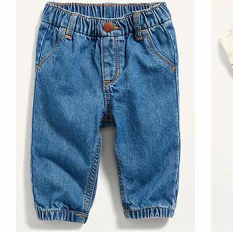 Soft Pull-On Jean Joggers for Baby