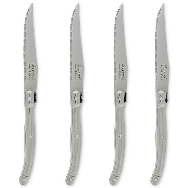 French Home Laguiole Stainless Steel Steak Knives, Set of 4