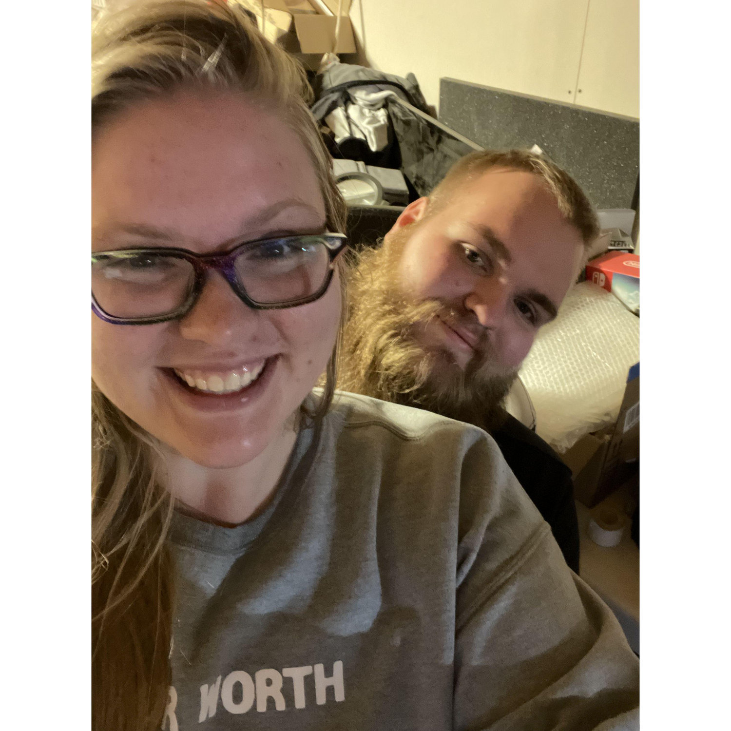 Our first photo together