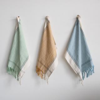 Fringed Tea Towels, Set of 3