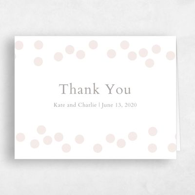 Beige Whimsical Wedding Thank You - Interstellar
