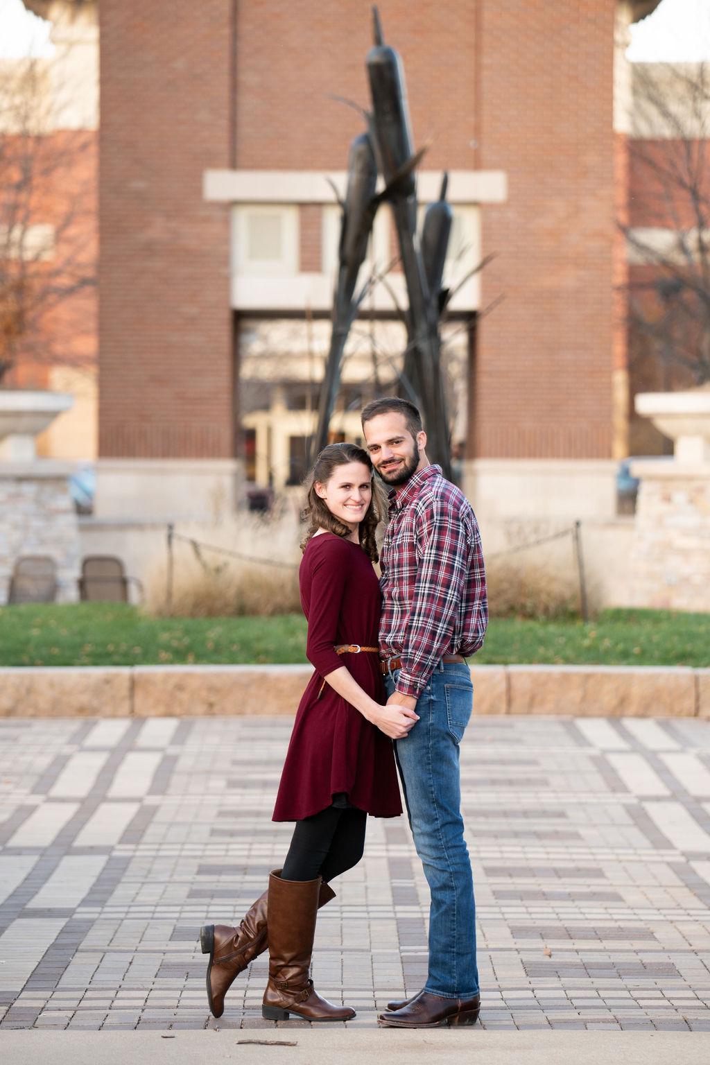 Engagement photos at the Lake Saint Louis Meadows (where we had our first date) done by Gigi Wagner Photography - November 20, 2021