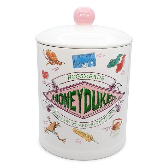 Harry Potter Honeydukes Sweets 10-Inch Ceramic Cookie Jar | Food Storage Jar For Candy, Spice | Flour and Sugar Containers With Lids, Home & Kitchen Canisters For Counter Top, Housewarming Gifts