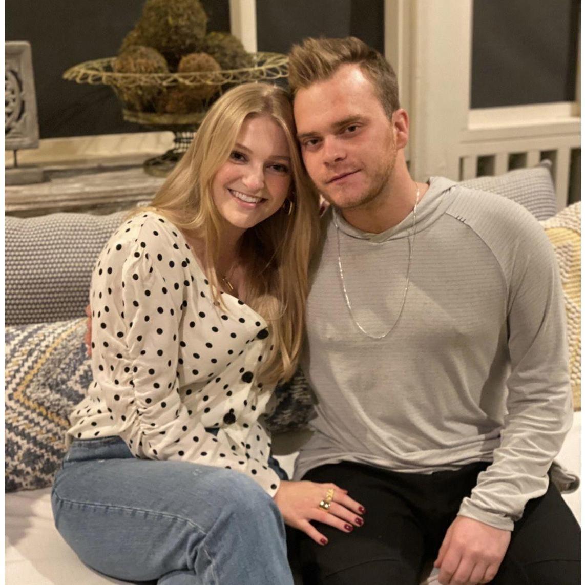 March 2022 | Our first photo together on the night I met his parents!