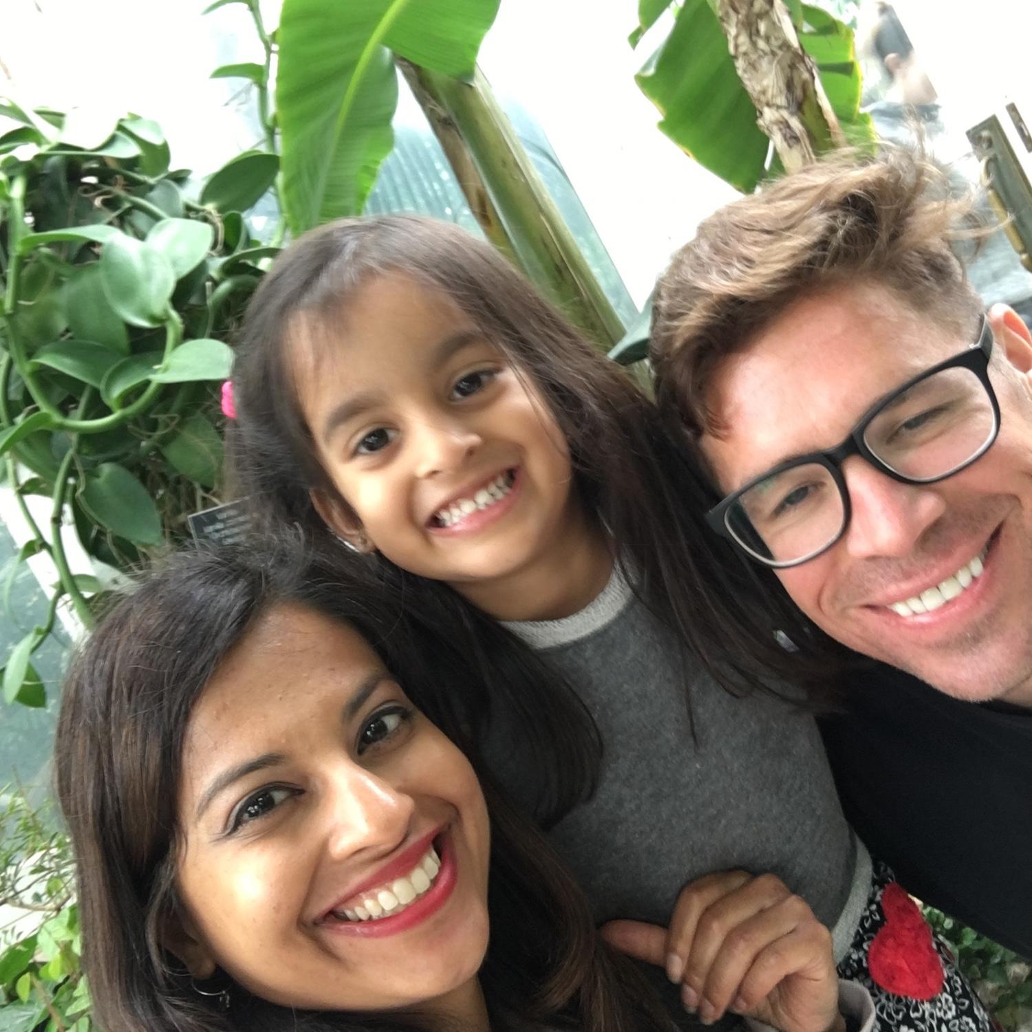 Taking Zainab to Como Park Zoo and Conservatory for the first time.