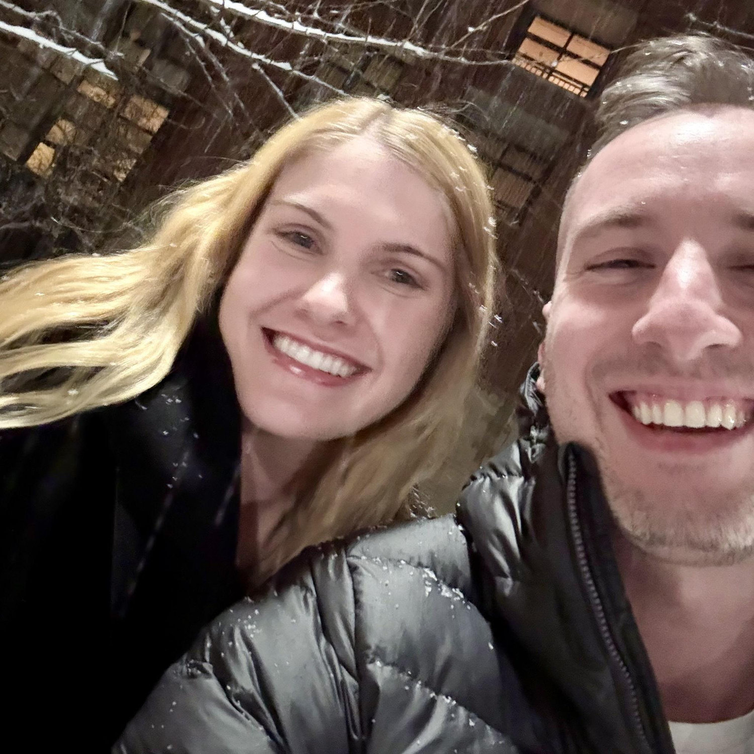 Our first photo as a couple!