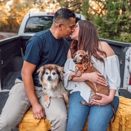 Happily, ever after kiss .