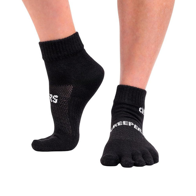 Creepers Anti-Blister Merino Wool Toe Socks – Quarter Crew | Running & Hiking, Unisex